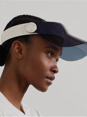 Dior black & white transparent visor